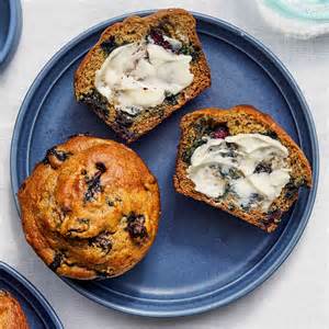 Banana-Blueberry Protein Muffins