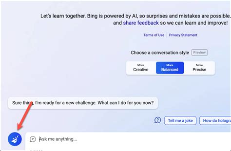 Bing Chat Broom Button 的图像结果