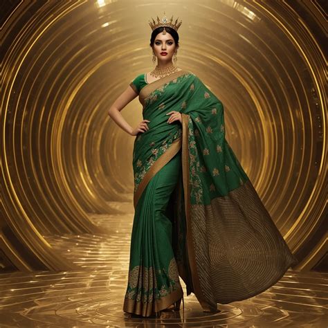 Kintsugi Compressed Daylight Spheres | Saree Pose Ai Prompt - Woman ...