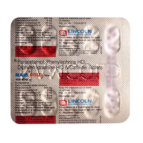 Nam Cold Tablet | Uses, Side Effects, Price | Apollo Pharmacy