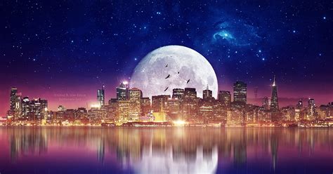 Moon City Wallpapers - Top Free Moon City Backgrounds - WallpaperAccess