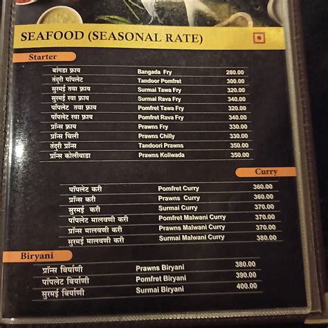 Menu at Nimantran Veg Nonveg, Seafood Family Restaurant, Pune, Pune ...