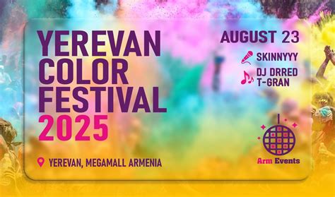 Yerevan Color Festival 2025, Megamall Armenia, Yerevan, 23 August 2025 ...