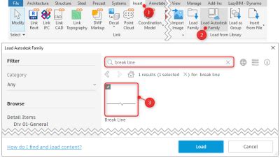 Image result for Break Line Revit