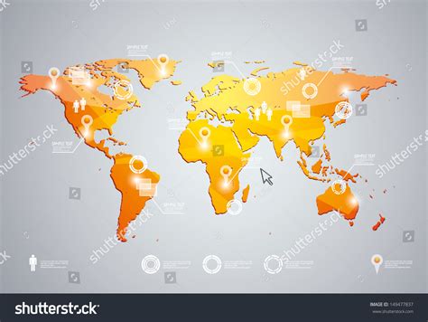 3D World Map Vector 的图像结果