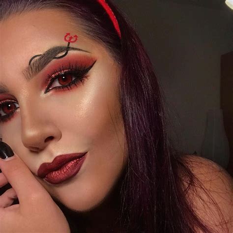 cute devil makeup