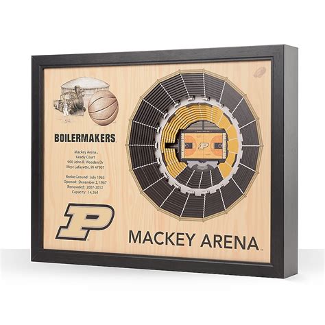 StadiumViews Purdue Boilermakers Youthefan Brown Floater Frame 19.5-in ...