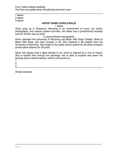 31 Best Artist Statement Examples & Templates ᐅ TemplateLab