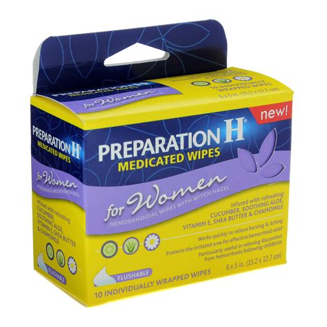 Preparation H For Women, Medicated Wipes - Shop Hemorrhoid at H-E-B