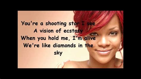 Rihanna Diamonds lyrics - YouTube