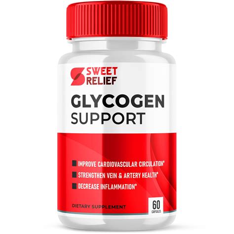 Sweet Relief Glycogen Support Capsules Sweet Relief Blood Vessel ...