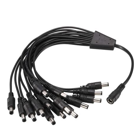 uxcell 1 DC Female to 16 DC Male 5.5 x 2.1mm Power Extension Wire For ...