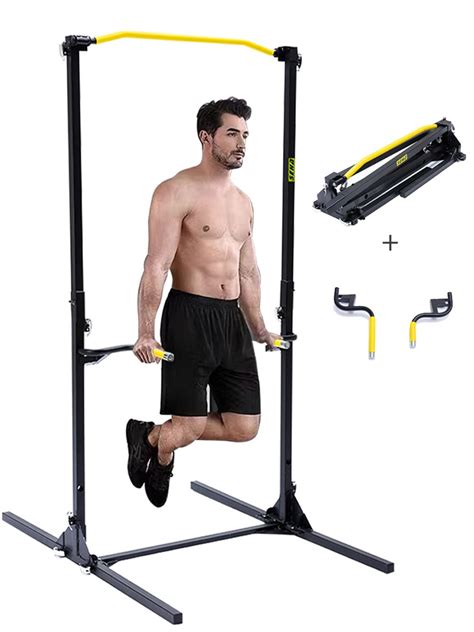 Korser 3 in 1 Foldable Pull Up Bar Station,Free Standing Pull Up Dip ...
