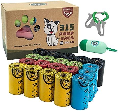 FAZAIHKG Dog Poop Bags Extra Thick Leak Proof Dog Waste Bags.Lavender ...