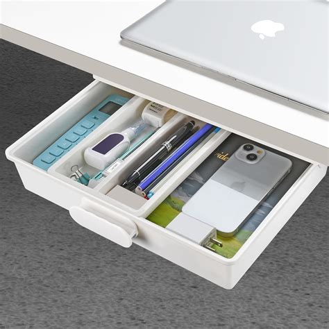 GGIANTGO Under Desk Drawer, Self-Adhesive Under Desk Storage, India | Ubuy
