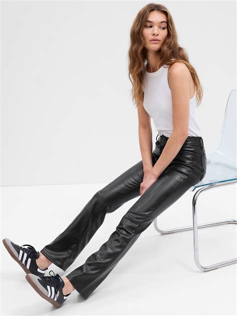Women's Faux Leather Pants | Gap Factory
