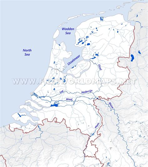 Large Physical Map Of Netherlands Barbados Physical Map