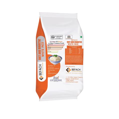 BEFACH-Diet and Diabetic White Rice Free of Pesticides, Non GMO ...