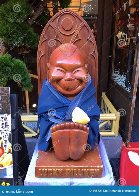 Billiken At Shinsekai, Osaka. The Famous Billiken Statue Outside The ...