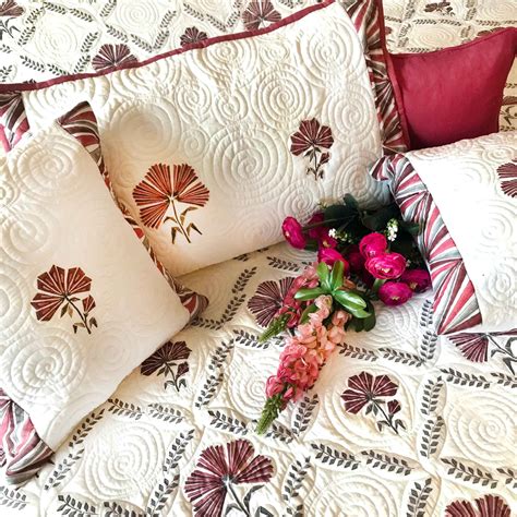 Paloma Parisian Panache Vineyard Red 6 Piece Quilted Bedcover Set ...