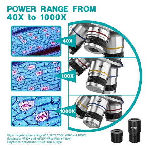 ESSLNB Microscope 1000X Student Microscope for Kids LED Biological ...
