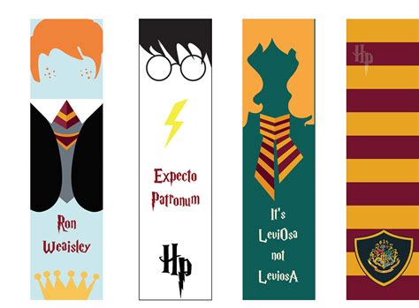 Printable Harry Potter Bookmarks - Printable Word Searches