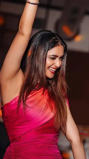 Keerthy Suresh Shines In Summer Nights In Orange And Pink Ombre Dress