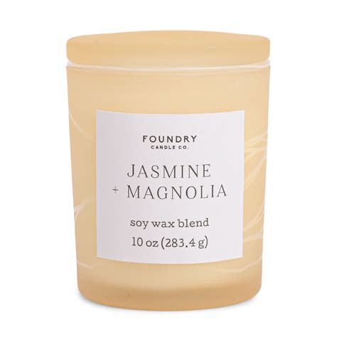 Foundry Candle Co. Jasmine & Magnolia Scented Soy Candle - Shop Candles ...