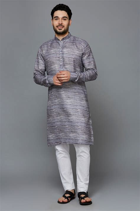 KOMPANION Men's Cotton Kurta Dark Grey – Kompanion