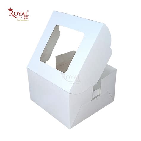 Cake Box With Window I Size 8x8x5 inch I White I Half Kg Cake Box ...