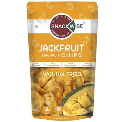 SnackWise Vacuum Fried Jackfruit Chips Tasty with High Dietary Fiber ...