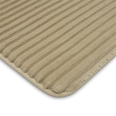 Buy Mainstays Bath Rug Quick Dry Memory Foam, Papyrus Beige, 17 x 24 ...