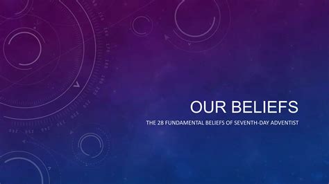 SDA Fundamental Belief #8 : The Great Controversy | PPTX