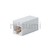 NW080-RJ45-C5-WHR | LANケーブル延長 シールド無 CAT5e JJアダプタ（中継用ジャック） | ミスミ ...
