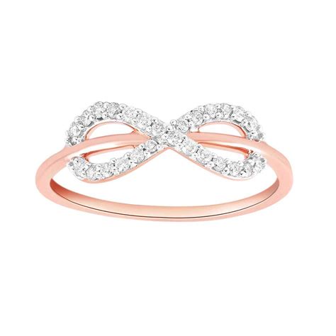 Buy Gold Infinity Diamond Ring ERG24K62 Online at ORRA.