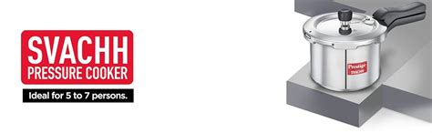 Prestige Svachh Aluminium Outer Lid Pressure Cooker, With Spillage ...