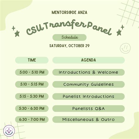 [10/29] CSU Transfer Panel! : r/DeAnza