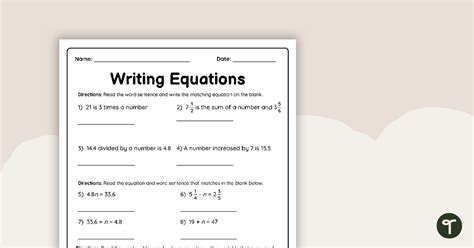 Writing Equations From Word Problems 的图像结果