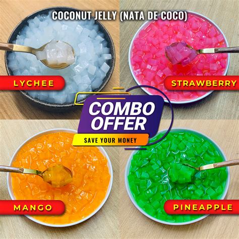 Nata De Coco - 4 in 1 Combo Package (500g x 4)