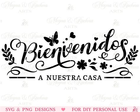 Bienvenidos A Nuestra Casa Svg, Bienvenidos Svg, Spanish Welcome Sign Svg, Bienvenidos Sign ...