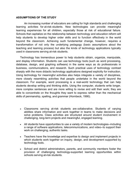 Image result for Assumptions of the Study Example