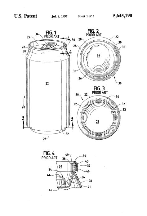 Patent US5645190 - Aluminum beverage can - Google Patents