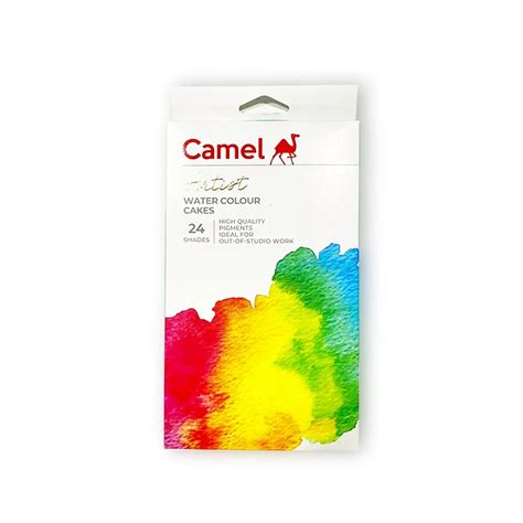 Camel Artist Water Colour Cakes, 24 Shades - High-Quality Watercolor ...