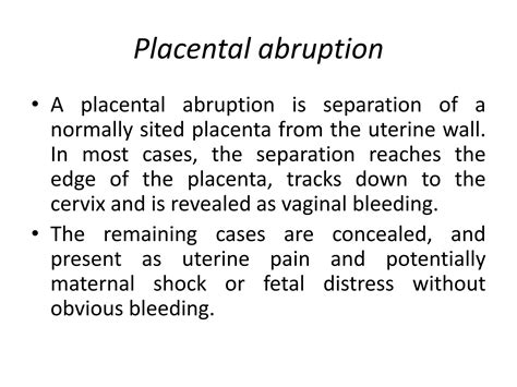 Obstetric emergencies | PPTX
