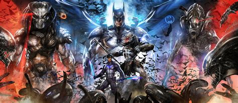 Image result for Alien Batman HD Predator vs vs
