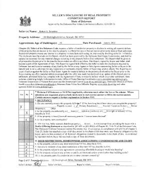 Fillable Online Sellers Disclosure of Real Property Condition Report ...