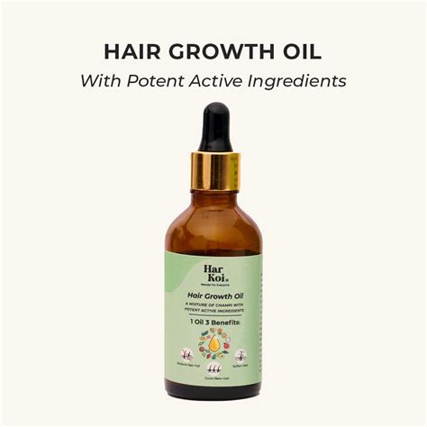 Hair Growth Oil - Potent Actives like Ceramides, Vitamin C & 16 Botani