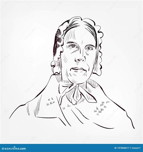 Sarah Moore Grimke Vector Sketch Portrait Illustration Editorial Photo ...