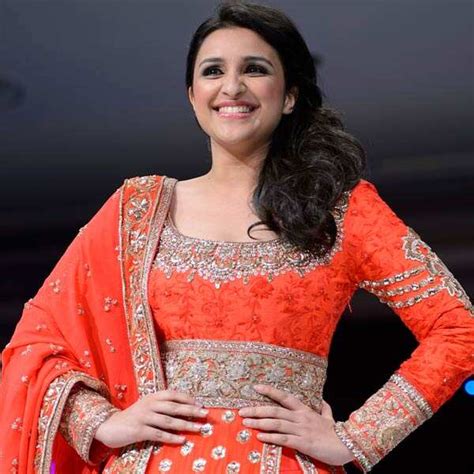 Parineeti Chopra walks in a catwalk show during a charity fundraising ...