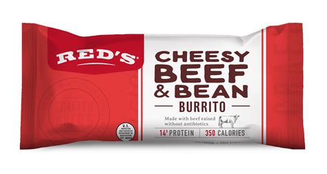 Cheesy Beef & Bean Burrito | Red's All Natural
